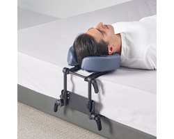 Massage-hoofdsteun draagbare set voor bed tafel liggen zitten - licht opvouwbaar en verstelbaar - ergonomisch kussen 76 cm - inclusief draagtas massage matras