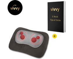 Massage Kussen - Massage Kussen Nek En Rug - Massagekussen Medisana Verwarmt - 4 Standen - Relaxend