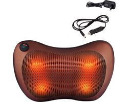 Massage Kussen - Shiatsu - Elektrisch Massage Kussen - Met Infrarood - Met Warmte Functie