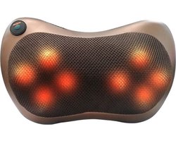 Massage - Massage kussen - Massage apparaat - Shiatsu massage kussen- 8 Hoofden - Nek massage apparaat - Nek warmer - Rug massage - Elektrisch - EU Plug