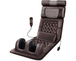 Massage Mat,Full Body Massage Matras,Massagekussen verwarmingsfunctie, hoofd-, nek-,ug- en voetmassage, verstelbaar kussen inbegrepen