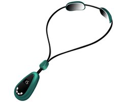 Massageapparaten - Lymphatische nekmassage, EMS-nekmassager met acupunctuurpunten, 6 modi, 15 intensiteitsniveaus, draagbare nekmassager met verwarmingsfunctie, geschikt voor thuis, bureau en reizen