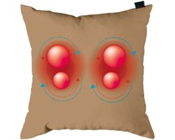 Massagekussen draadloos - Massage kussen - Massagekussen nek en rug - Massagekussen nek - 40L x 15W x 40H