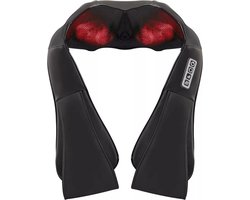 Massagekussen - Elektrisch - Nek, Schouder en Rug - Infrarood Warmtefunctie - 8 Massagekoppen - Massageapparaat - Zwart