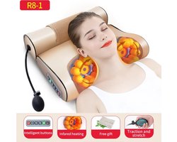 Massagekussen - Massage Kussen - Elektrisch Massageapparaat - Met airbag - Met verwarming - Voor Nek en Schouders en Rug