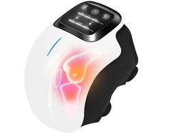 Massager, kniemassager, draagbare verwarmde en vibrerende massager, kniemassager uitgerust met een 2400 mAh batterij, intelligente elektrische kniemassagearm.