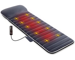 MIRA® Massage Mattress 10 Modi - Massage Matras - Massage Matras Met Warmte - Zwart- ‎62cm x 23cm x 35cm