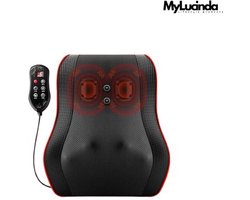 Mylucinda® - 20-Head Multifunctionele Massagekussen voor Nek, Rug & Lichaam – Elektrisch Massagekussen met Warmte en 3 Modi
