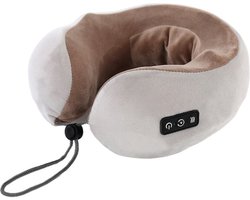 Nek Massagekussen bruin - Super Zacht - Rollende Bal Massage - Verschillende Standen/ Super Comfortabel