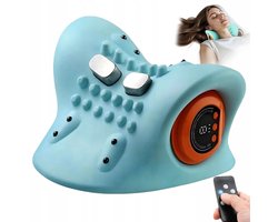 Nek Massager - Elektrische Nekmassage - 6 Massagestanden & Verwarmde Kompressen - Geschikt voor het verlichten van nekvermoeidheid - Type-C Opladen & Afstandsbediening - Voor Thuisgebruik