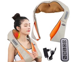 Nekmassage kussen - Massagekussen - Shiatsu Infrarood Massage - Massage Kussens voor Nek en Rug - Elektrische Verwarming voor Verlichting Spierpijn - Voor Thuis, Kantoor of Auto - Nekmassagekussen - Massage apparaat