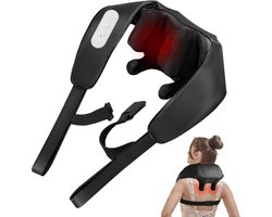 Nekmassageapparaat met Warmtefunctie - 4D Shiatsu Massage voor Pijnverlichting en Ontspanning