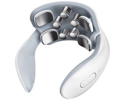 Nekmassageapparaat voor thuisgebruik, vibrerende warmtetherapie, nekmassageapparaat, schouder- en nekpulstherapieapparaat, geschenkset, 9 massagekoppen, 15 intensiteitsniveaus instelbaar