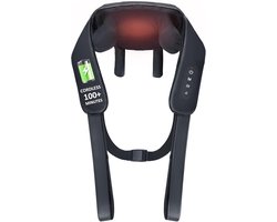 Nekmassageapparaat voor verlichting van nek- en schouderpijn met 4D diepe knedende stimulators en warmtefunctie