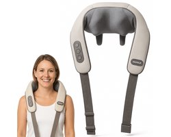 Nince - Nekmassage Apparaat - Shiatsu Massagekussen - Massagekussen - Elektrisch Nekmassage Apparaat - Nek en Schouder - Infrarood