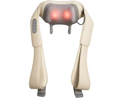Nuvance Massagekussen - Nekmassage Apparaat - Shiatsu - Draadloos - Verwarmd - Massage Apparaat ook voor Arm Rug & Been
