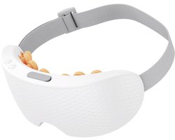 Oogmassager, oogmasker ter verlichting van migraine, slim slaapoogmasker, voor droge ogen, ontspant lichaam en geest, vermindert vermoeidheid van de ogen, geschikt voor ouders, vrouwen en mannen (wit).