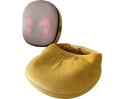 Pressplus Sensepro Massagekussen - Yellow - inclusief infrarood inclusief speciale hoes voor uw voeten - Shiatsumassage - Infrarood - 2 draairichtingen - 4 infraroodpunten - helpt tegen kramp - zorgt voor ontspanning - draadloos op accu te gebruiken