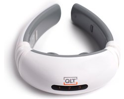 QLT Pulse Nekmassage Apparaat met 16 Standen – 6 Massagemodi en Timer - Elektrostimulatie - Effectief tegen Hoofdpijn en Duizeligheid - Wit