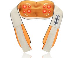 Shiatsu-massage Beige Elektrisch nekmassageapparaat Warmtefunctie Auto