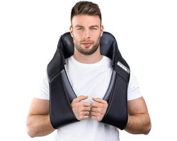 Shiatsu massageapparaat voor rug en schouders met infrarood warmte en ergonomisch design