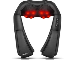 Shiatsu Massagekussen - Elektrisch Nek en Schouder Apparaat – Zwart - Massage - Nekmassage apparaat