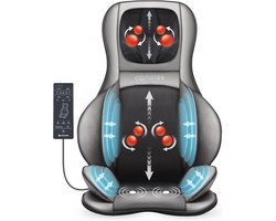 Shiatsu Massagekussen voor Rug en Nek met Warmte en Luchtcompressie – 2D/3D Kneadmassage voor Volledige Ontspanning