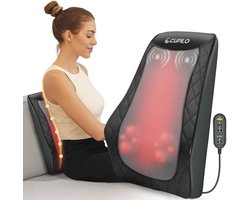 Shiatsu nek- en rugmassager met verwarming voor pijnverlichting