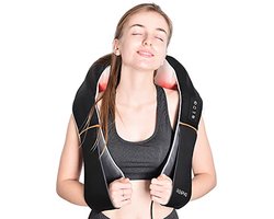 Shiatsu Nek- en Schoudermassageapparaat met Warmte en Diepe Weefselmassage