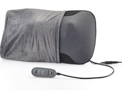 Silvercrest Shiatsu Rug massagekussen - Massageapparaat - 12W - 4 Draaiende massagekoppen - Voor Rug en de Benen