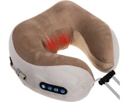 Soulima Verwarmde Nekmassager - 3 Standen Nekmassageapparaat - Elektrische Nekmassager met Warmte 23 x 25 x 12 cm