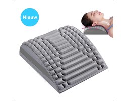 Spinepal Rugstrekker - Nekstretcher - Rugstretcher - Rugkussen - Rug En Nek - Stretcher - Massageapparaat - Back - Massage - Rugmassage - Rugpijn Verlichten - Spine Pal - Voor Rug De TV - Grijs