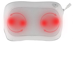 Terraillon 15449 - Shiatsu Massagekussen - 4 knoppen - 3 snelheden - warmtefunctie- USB-C oplaadbaar -