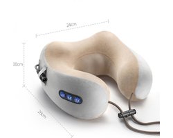 Total Supply - Massagekussen met verwarming - Shiatsu - Nekmassage Apparaat - Nekkussen - Rolkussen - Reiskussen