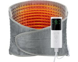 Verwarmende rug Gordel - Verwarmende Rugbandage - 9 Warmtestanden & 4 Timer - 220V Zachte Binnenkant - Voor Buik en Onderrug - Universele Maat met Klittenband