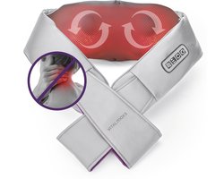 VITALmaxx Shiatsu Nekmassageapparaat met bevestigingslus, massageapparaat voor schouders, nek, rug, benen en buikspieren, kneedmassage, drukmassage | massage met warmtefunctie