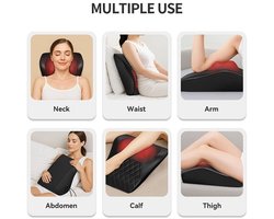 Volautomatisch Massageapparaat met Verwarming en Meerdere Krachtstanden – Ideaal voor Thuis en op Kantoor