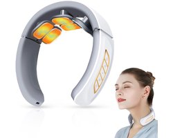 Ynkkvre -Massageapparaten -Nekmassageapparaat met Verwarming – 6 Modi, 9 Intensiteiten, Oplaadbaar – Ontspanning spier