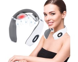 Ynkkvre -Massageapparaten - Nekmassageapparaat, Met Warmtefunctie ， 6 Modi, 15 Intensiteiten & Automatische Timer