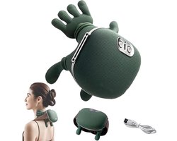 YOZHIQU Massager - 4D nekmassager - Verwarmde nek - USB schoudermassager - 3 massagestanden en 2 verwarmingsniveaus - Ontspant spieren - Verlicht vermoeidheid - Geschikt voor thuis, op kantoor en op reis
