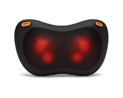 YURDA - Draadloze Massagekussen - Warmte functie - Elektrisch nek en rug massage - Shiatsu massage kussen - Massageapparaat - Zwart