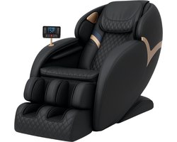 AlienComfort™ - Massagestoel PLUTO zwart - Inclusief massagestoelhoes - 10 Premium Rollers & 12 Airbags - Compact model - Surround sound - Massage stoel - Massagestoel Elektrisch - Massage apparaat