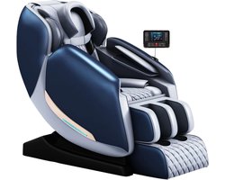 AlienComfort™ Shiatsu Massagestoel LUNA - Blauw - Compact model - 16 Rollers & 14 Airbags - Surround Sound - Massage stoel - Massagestoel Elektrisch - massagestoel - Massage apparaat