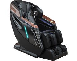 AlienComfort™ Therapeutische Massagestoel ATLAS Zwart - 6 Ultra rollers & 18 Airbags - Surround Sound - Massage stoel - Massagestoel Elektrisch - Nekmassage - Massage apparaat