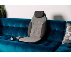 Atlas - ZEN - Shiatsu Massagestoel voor ontspanning - rug - met SiliComfort gel - met kalmerende warmte en aromatherapie - Oeko-Tex stof