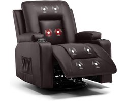 Comfortabele massagestoel met ligfunctie en verwarming - Relaxstoel voor ultieme ontspanning