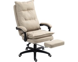 Ergonomische Massagebureaustoel met Verstelbare Hoogte en Rugleuning - 360° Draaibaar, Geïntegreerde Voetensteun