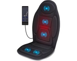 Good4You Massagestoel Auto - Massagekussen - Massage apparaat - Rug - Infrarood - Verwarmingsfunctie - Zwart