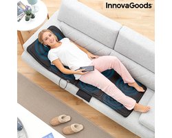 InnovaGoods® verwarmde massagematras voor het lichaam, ontspant en verbetert de bloedsomloop, grote elektrische deken met 5 standen, 4 massagezones, elektrische massagemat met 3 niveaus