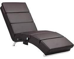 Massage stoel - 186 x 55 x 89c - Donkerbruin